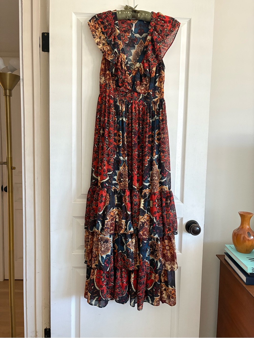 Free People Wonderland Fall Prairie Floral Maxi Dress